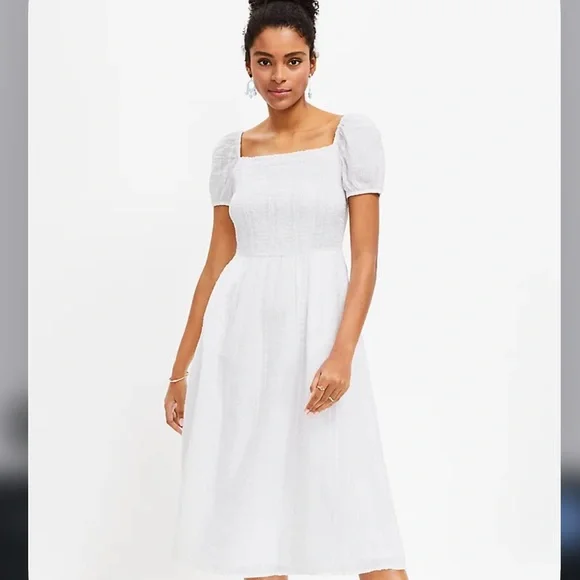 LOFT | Dresses | The Loft White Midi Sundress | Poshmark LOFT | Dresses | The Loft White Midi Sundress | Poshmark
